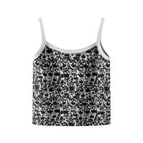 Skull Allover Print Crop Cami Top-Outfit