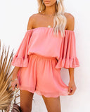 Woherb Spring And Summer EBAY Women's Dresses Short Sleeves Loose Solid Chiffon