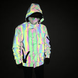 Heavy Industry Functional Reflective Jacket Men's Outdoor Tactics Multi-Pocket Overalls Hooded Jacket Storm Suit Men-Outfit