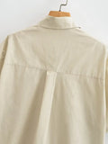 Fongt Summer New Women's Niche Fun Stamp Cotton Open Skirt Shirt UWU232055-Outfit