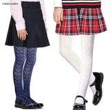 Children's Cotton Pantyhose Knitting Mesh Breathable Spring Summer Dance Performance School Uniform Tights For