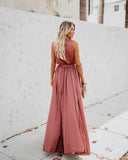 Bohemia Women's Party Evening Dresses Summer Fashion 2022 New A-line Split V-Neck Sleeveless Female Solid High Waist