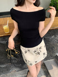 Fongt Xixi 13 Lines 2025 Spring New High-Rise Half-Body Skirt A-Word Ass Short Skirt 85167