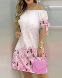 Independent Station Fashionable And Sexy Women's Printed Dress Spot-Outfit