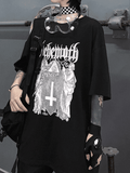 Men's Gothic Ancient Cross Graphic Tee-Outfit