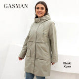 women's jacket spring 2022 long Trench coat high quality Fashion Casual Windproof Women's windbreaker Hooded Outwear