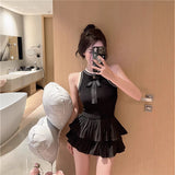 Temperament Sexy Bow Sling Summer New Gray Vest Sling Sling Sling Short Sleeveless
