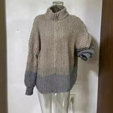 Fongt Autumn And Winter New Advanced Temperament Small Fragrant Wind Comfortable Sequin V Neck Sweater-Outfit