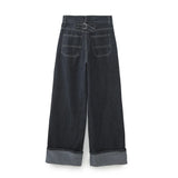 New Autumn Denim Jacket 9632255 Rolled-Up Trousers Leg Jeans 6045205-Outfit