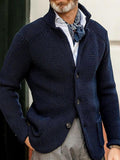 Fongt New Sweater Men's Casual Long Sleeve Solid Color Knit Sweater Men's