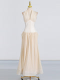 Fongt New Temperament Elegant Korean Temperament Hanging Sleeveless Splicing High-Waist Wave Dot Long Dress Dress Dress Women