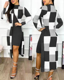 New Women's Wear 2023 Fashion Split Printing 2-Piece Set-Outfit