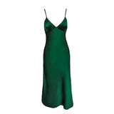 V Neck Sexy Solid Straight Pajamas Party