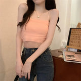 Color Design Small Sling Vest 2025 Summer New Sweet Spicy Yarn Online Clothing