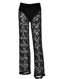 Lace Sheer Trousers-Outfit