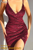 Women Spaghetti Strap Slim Fit Dress Elegant Lady Party Deep V Neck Dress Summer Off Shoulder Sleeveless Backless