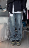 Vintage Denim Star Patch Boyfriend Jeans-Outfit