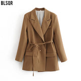 Fongt Women's Clothing 2025 Autumn New Casual Suit Jacket Top A8PS592