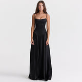 Fongt Women's New Sexy Sling Skirt Dress Body-Dexed Dress Dress Women's Long Evening Dress