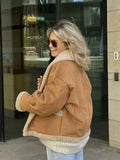 Fongt Autumn And Winter Women's Retro Fur Coat Collar Loose Fur Coat Women B88747