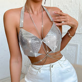 Fongt Hand Stitching Metal Aluminum Luxury Neck Vest