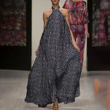 Sleeveless Ruffled Sundress Backless Party