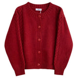 Clothing Ladies Solid Vintage O Neck Cardigan Sweaters 703-1-Outfit