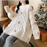 Strawberry Tassel Sweater-Outfit