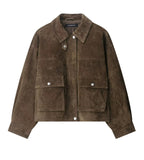 Fongt Women's Clothing Explosion Fashion Pocket-Dressed Bomber Jacket Jacket