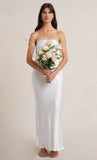 Satin Tube Maxi Dress-Outfit
