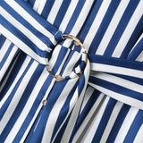 New Striped Blended Shirt Dress 2157058-Outfit