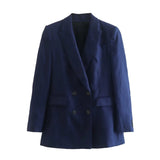 Fongt New Women's Casual Suit Vest Fashion Suit Buckle Straight Trousers Double Buckle