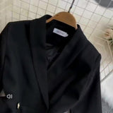 Jacket Dress Waist Lotus Leaf Edge Long High-End Ol Commuter Airfield Autumn Dress Two-Piece Set 8040-Outfit