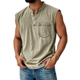 Fongt Explosion Sleeveless T-Shirt Young Men's Casual Trend Open The Door Wisht Shirt