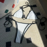 Sanyuan Fa 2023 New Love Bunker Rope Tied With Swimsuit Bikini