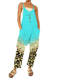 Summer New Fashion Leisure Loose Printed Jumpsuit-Outfit