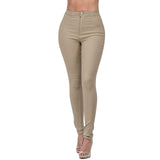 Classic Basic Stretch Slim Multi-Color Jeans Woman-Outfit