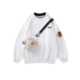 Style Women Oversized Harajuku Hoodies Thick Sweatshirts Cute Kawaii Pullover Winter Warm Couple Clothing Tops with