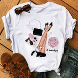 Women Sunflower Girl Printed T