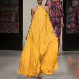 Sleeveless Ruffled Sundress Backless Party