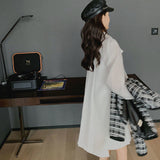 Women Preppy Style Trendy Bows Design Simple Ins Folds Ulzzang Solid Cozy Elegant Tender Ladies Casual Daily Chiffon