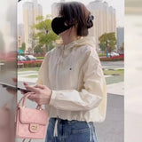 Sunscreen Coat Female Summer Thin Coat Female Short Short Man 2024 New Loose Joker Hooded Casual Top-Outfit