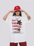 Vintage Star Graphic Oversized Tee-Outfit
