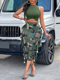 Fongt Style Women's Wear Ebaytemu2024 Spring And Summer Camouflage Fashion Suit-Outfit