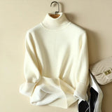 Turtleneck Sweater Women Big Size 4XL Imitation Mink Lined Pullover Thicken Warm Knit Tops Soft Slim Knitwear Jumper