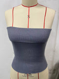 Fongt New Strapless Three-Color Texture Sense Slim Sexy Thin Pit Strip With A Strapless Jacket Female-Outfit
