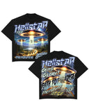 Pattern Retro Style Original Gothic Hip Hop Animation Printing Oversized T-Shirt Loose Casual Short Sleeves For Men And Women-Outfit