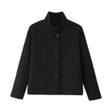 Fongt Women's Clothing Explosion Fashion Casual Collar Buckle Short Loose