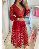 Wrap Long Sleeve Maxi