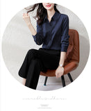 Fongt Senior Sense Stripe Shirt Female Light Ripe Wind Design Sense Minority Professional Temperament High-End Long Sleeve Shirt-Outfit